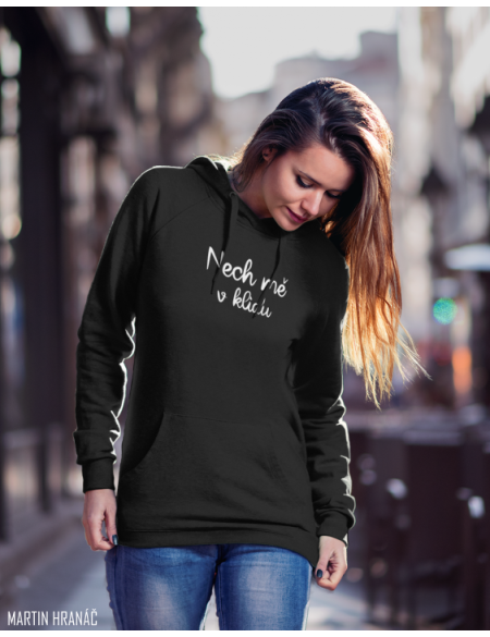 Unisex Černá Mikina nech mě v klidu M