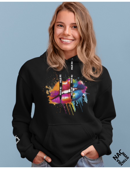 Černá Unisex Mikina Polib mi ! vel. S