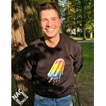 Unisex mikina - Už teču černá S