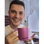 Hrníček třpytivý fialový Nečum