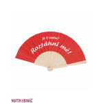 Vějíř je ti vedro? červený