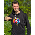 Černá Unisex Mikina Polib mi ! vel. XXL